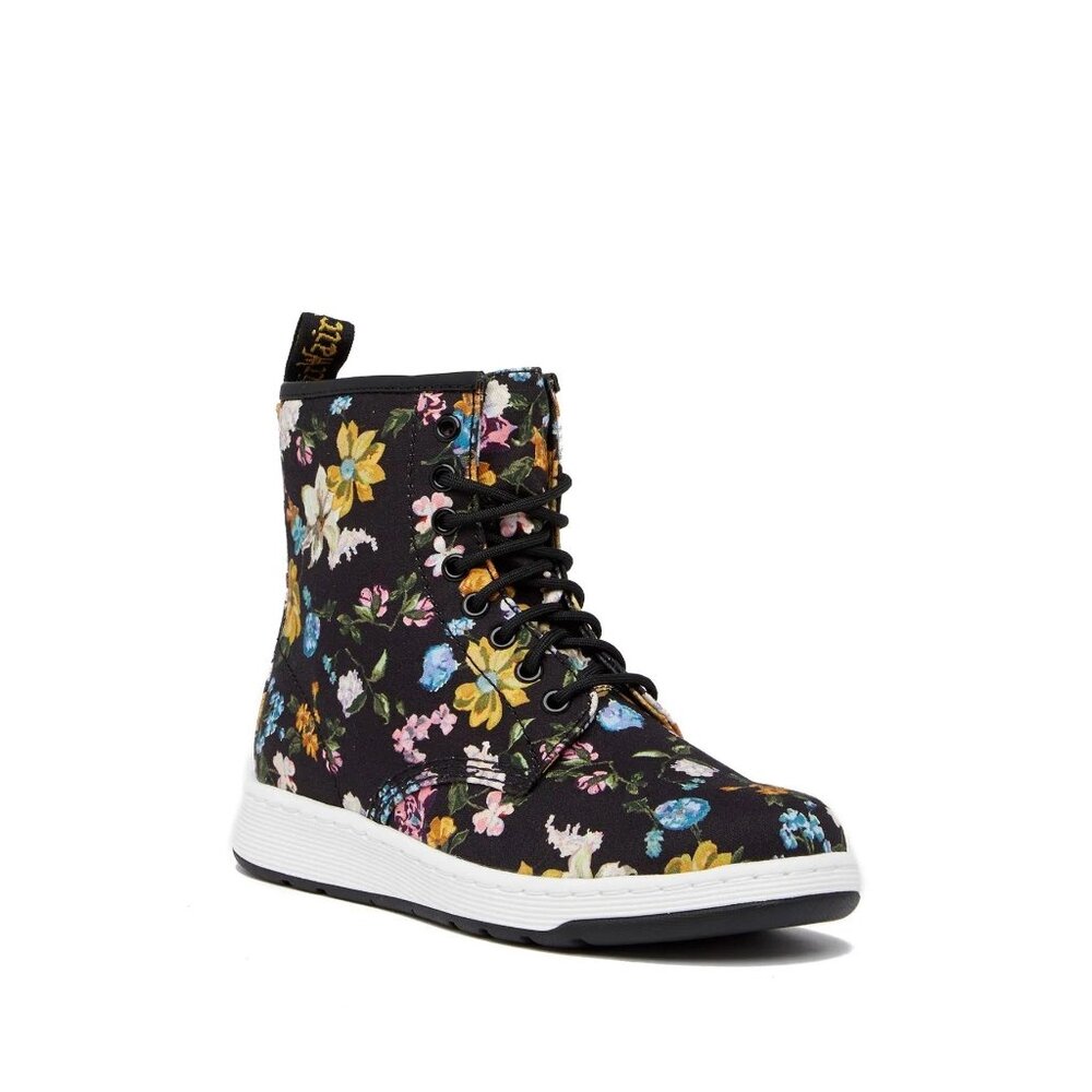 Dr. Martens Newton Floral Boots Darcy Print Canvas Sole Shoes| Streetwear Grunge - Picture 11 of 16